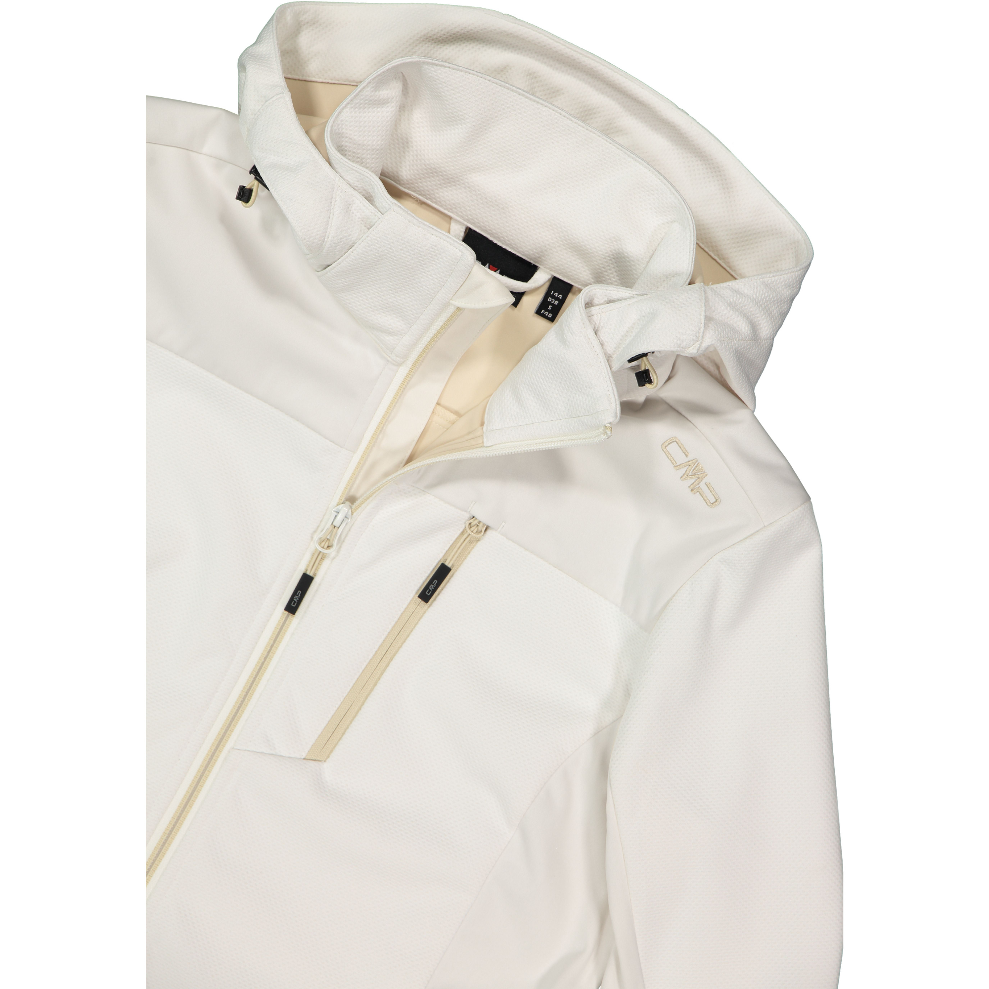 CMP Women's Hooded Softshell Jacket (Offwhite)