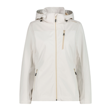 Load image into Gallery viewer, CMP Women's Hooded Softshell Jacket (Offwhite)
