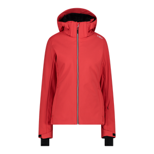 CMP Women's Hooded Waterproof Insulated Softshell Ski Jacket (Corallo)