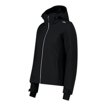 Load image into Gallery viewer, CMP Women&#39;s Hooded Waterproof Insulated Softshell Ski Jacket (Nero)
