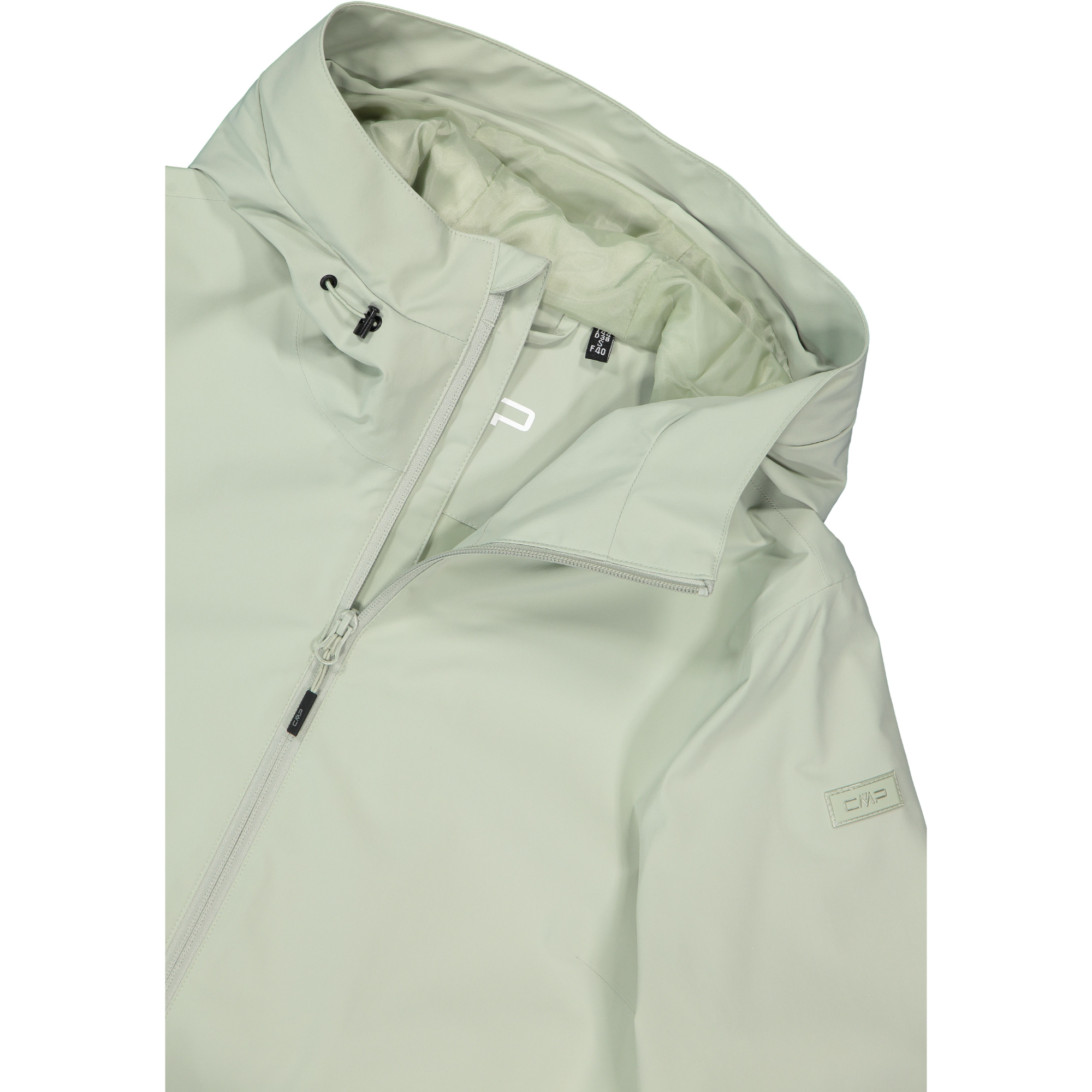 CMP Women's Hooded Waterproof Jacket (Pistachio)