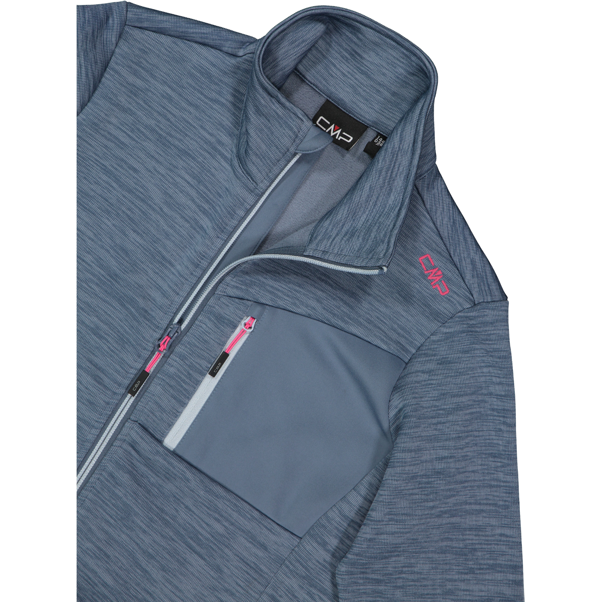 CMP Women's Jacquard Full Zip Fleece (Space Mel)