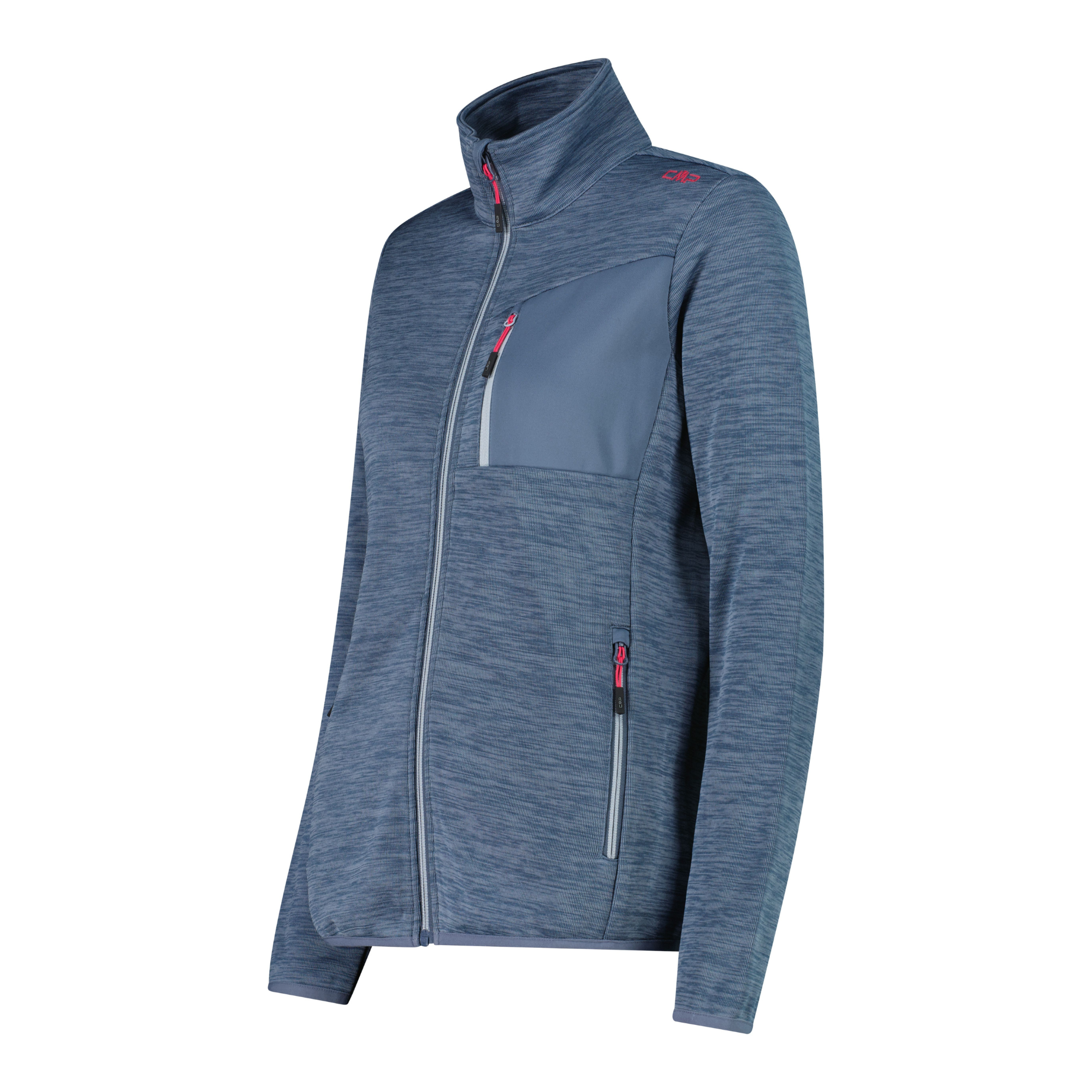 CMP Women's Jacquard Full Zip Fleece (Space Mel)