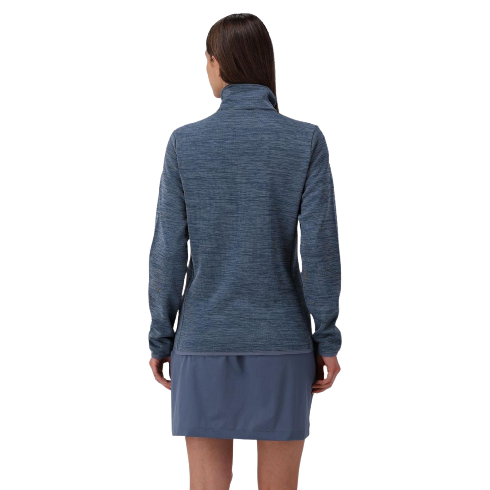 CMP Women's Jacquard Full Zip Fleece (Space Mel)