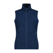 Load image into Gallery viewer, CMP Women&#39;s Jacquard Knit Tech Vest (Blue Ink/Lighter)
