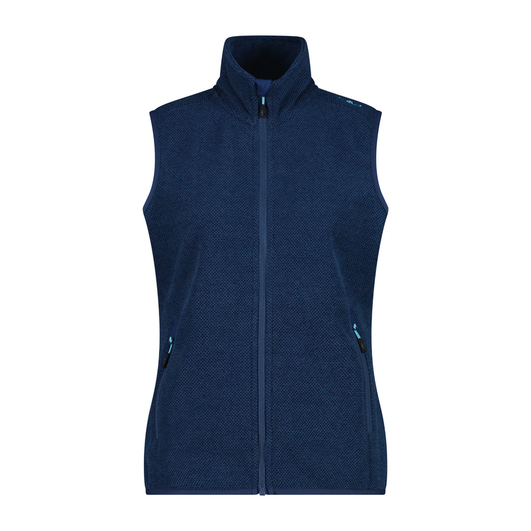 CMP Women's Jacquard Knit Tech Vest (Blue Ink/Lighter)