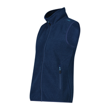 Load image into Gallery viewer, CMP Women&#39;s Jacquard Knit Tech Vest (Blue Ink/Lighter)

