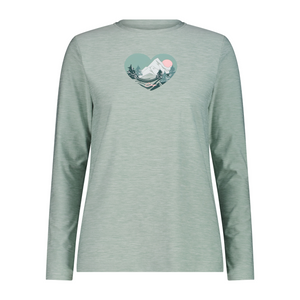 CMP Women's Long Sleeve Tech Top (Jade Mel)