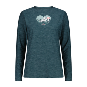 CMP Women's Long Sleeve Tech Top (Trek Green Mel)