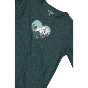CMP Women's Long Sleeve Tech Top (Trek Green Mel)