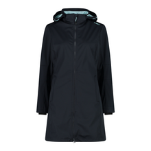 Load image into Gallery viewer, CMP Women&#39;s Long Softshell Parka with Detachable Hood (Anthracite/Opal)
