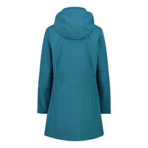 CMP Women's Longline Softshell Hooded Coat (Teal)