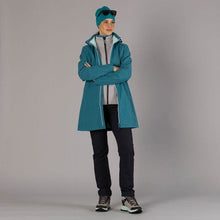 Load image into Gallery viewer, CMP Women&#39;s Longline Softshell Hooded Coat (Teal)
