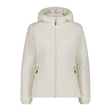 Load image into Gallery viewer, CMP Women's Padded Hooded Insulated Jacket (Offwhite)

