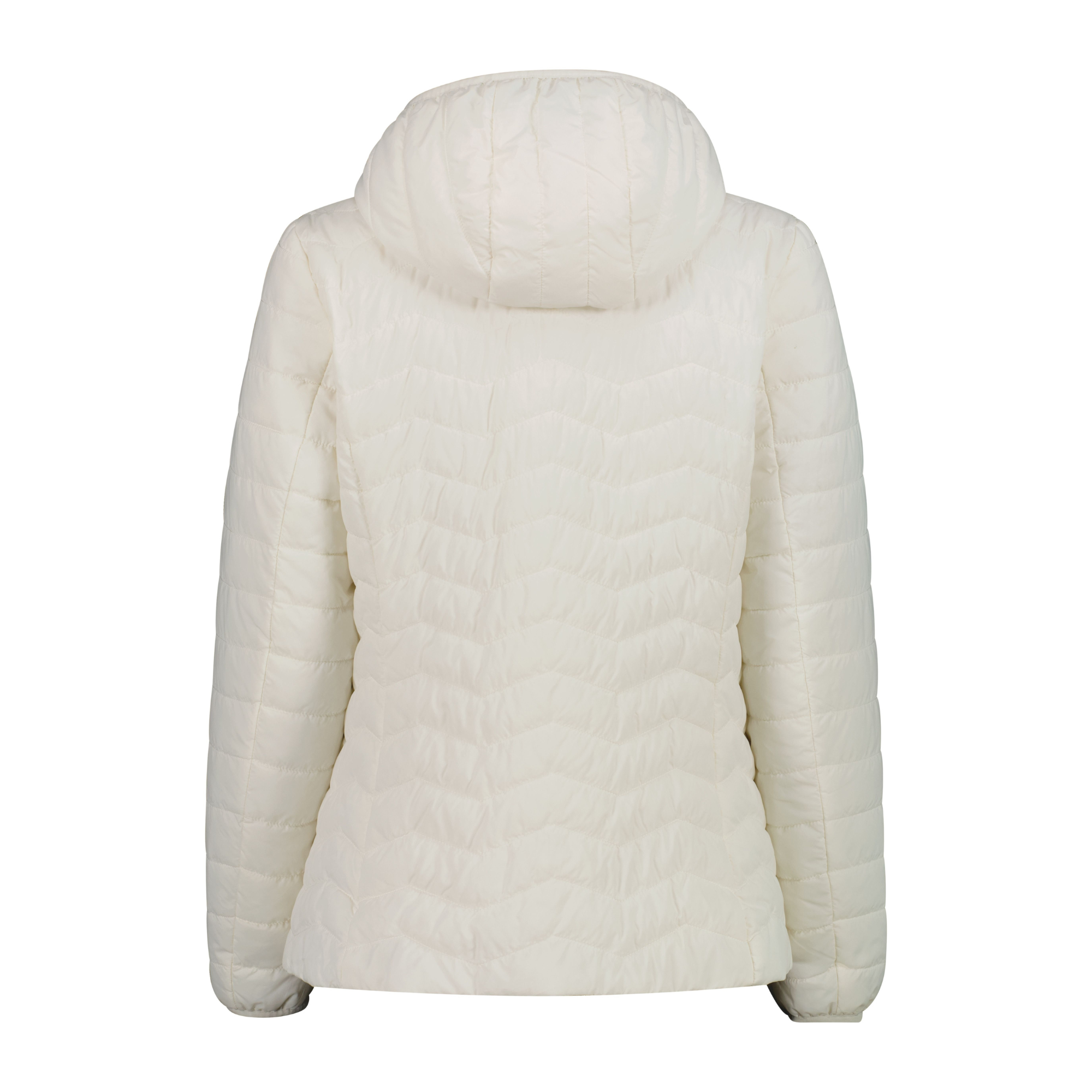 CMP Women's Padded Hooded Insulated Jacket (Offwhite)