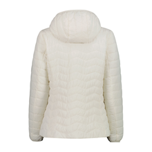 Load image into Gallery viewer, CMP Women's Padded Hooded Insulated Jacket (Offwhite)
