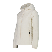 Load image into Gallery viewer, CMP Women's Padded Hooded Insulated Jacket (Offwhite)
