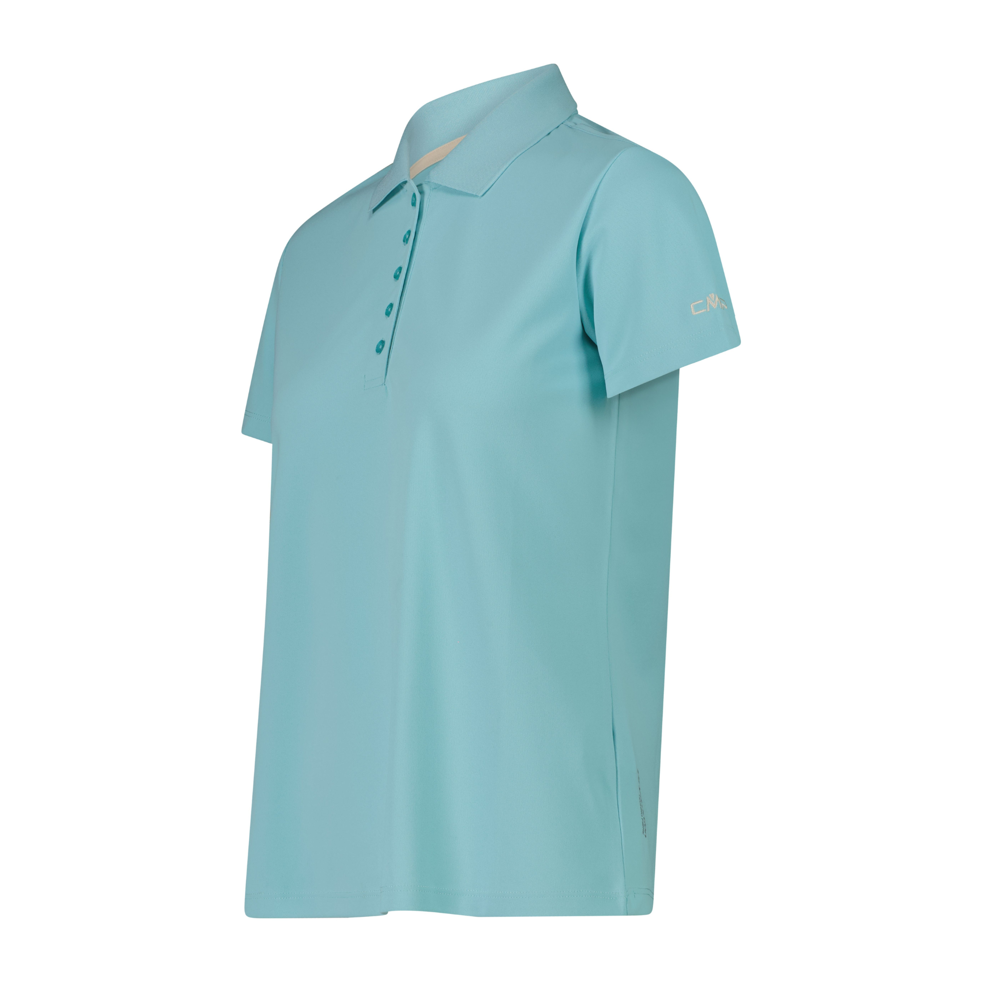 CMP Women's Piquet Short Sleeve Technical Polo Shirt (Lagoon)
