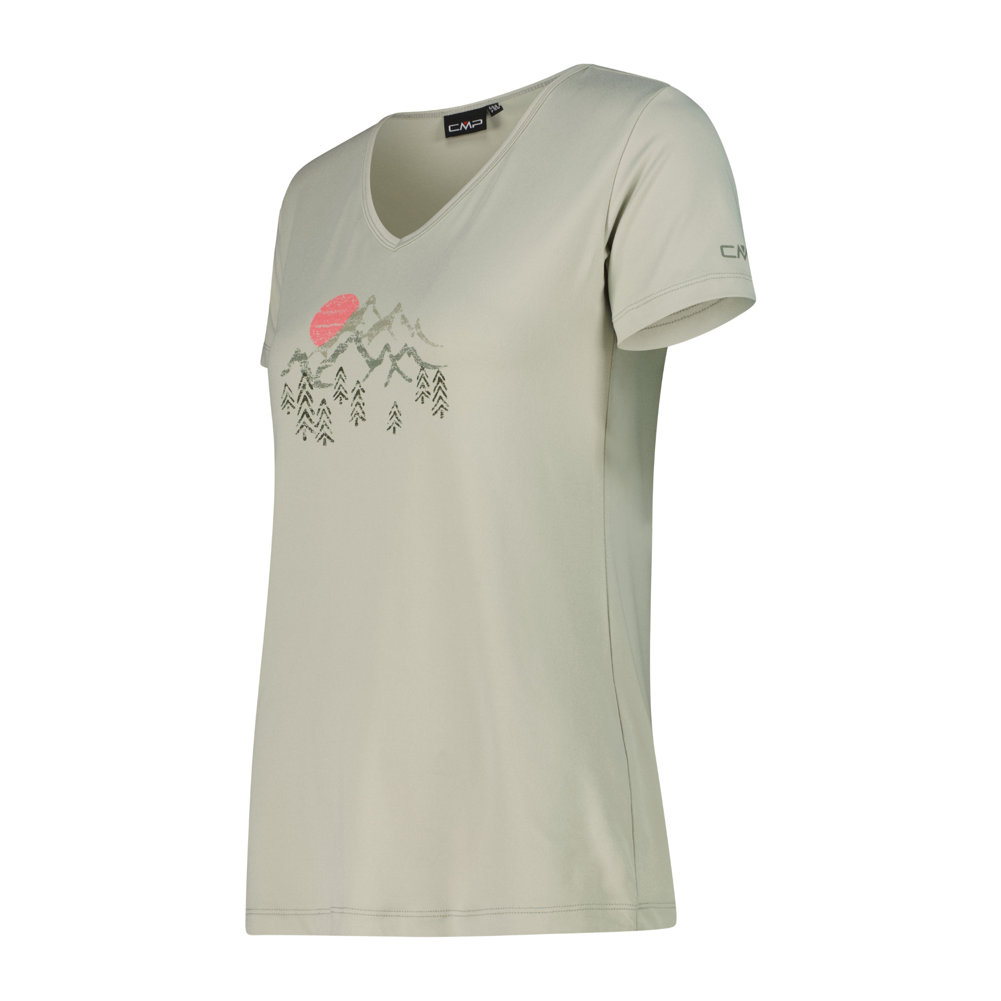 CMP Women's Printed Short Sleeve Technical Tee (Pistachio)