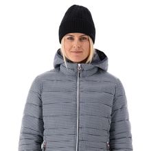 Load image into Gallery viewer, CMP Women&#39;s Printed Sorona Aura Hooded Insulated Jacket (Bianco Gesso/Titanio)
