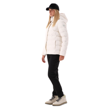 Load image into Gallery viewer, CMP Women&#39;s Puffy Hooded Insulated Jacket (Bianco Gesso)
