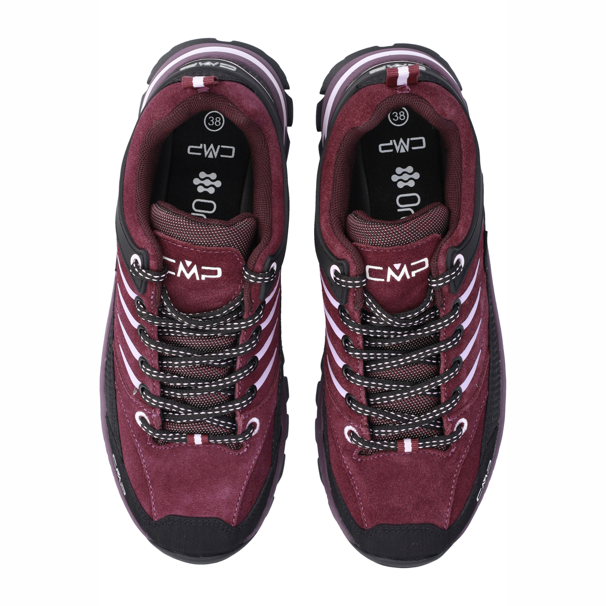 CMP Women's Rigel 2.0 Low Waterproof Trekking Trail Shoes Plum Soft Pink 27CZ 3Q18246