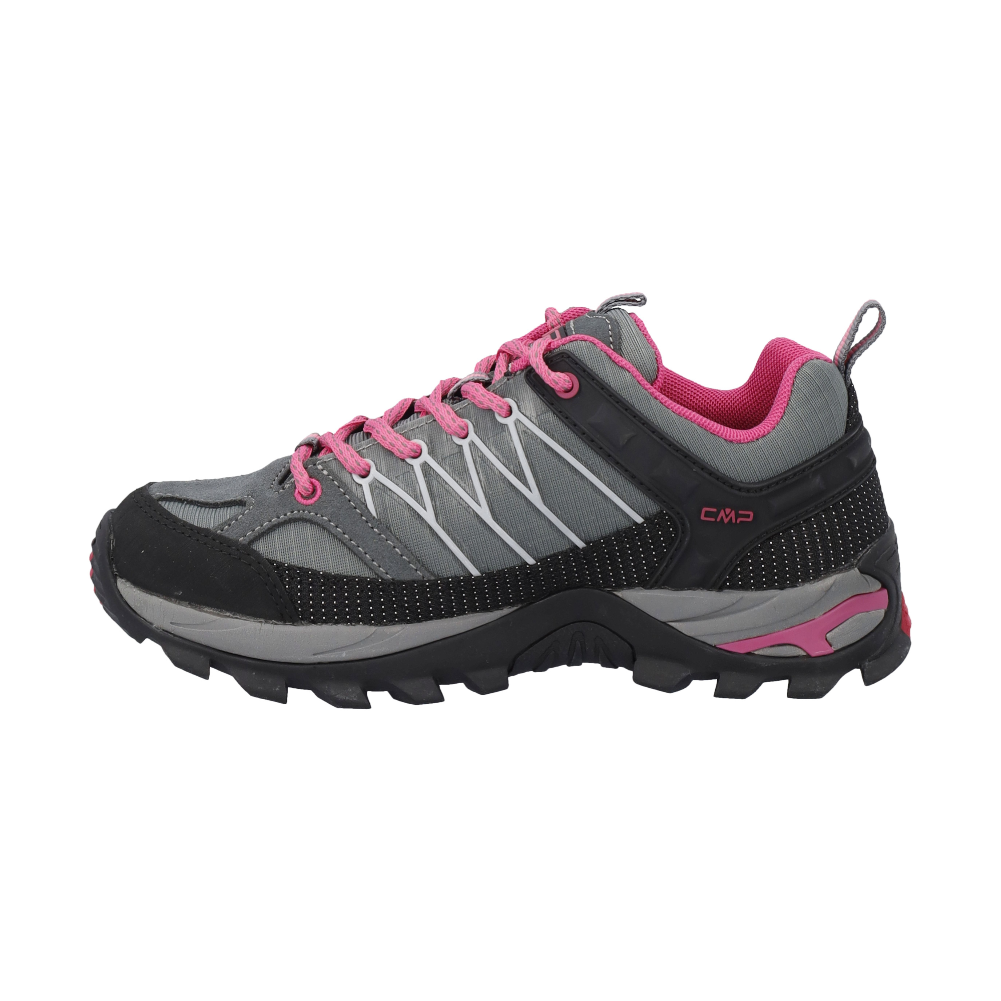 CMP Women's Rigel Low Trekking Waterproof Trail Shoes (Grey/Fuxia/Ice)