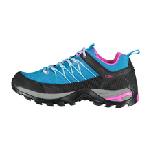 Load image into Gallery viewer, CMP Women&#39;s Rigel Low Trekking Waterproof Trail Shoes (Hawaian/Aqua)
