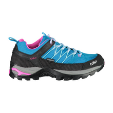 Load image into Gallery viewer, CMP Women&#39;s Rigel Low Trekking Waterproof Trail Shoes (Hawaian/Aqua)
