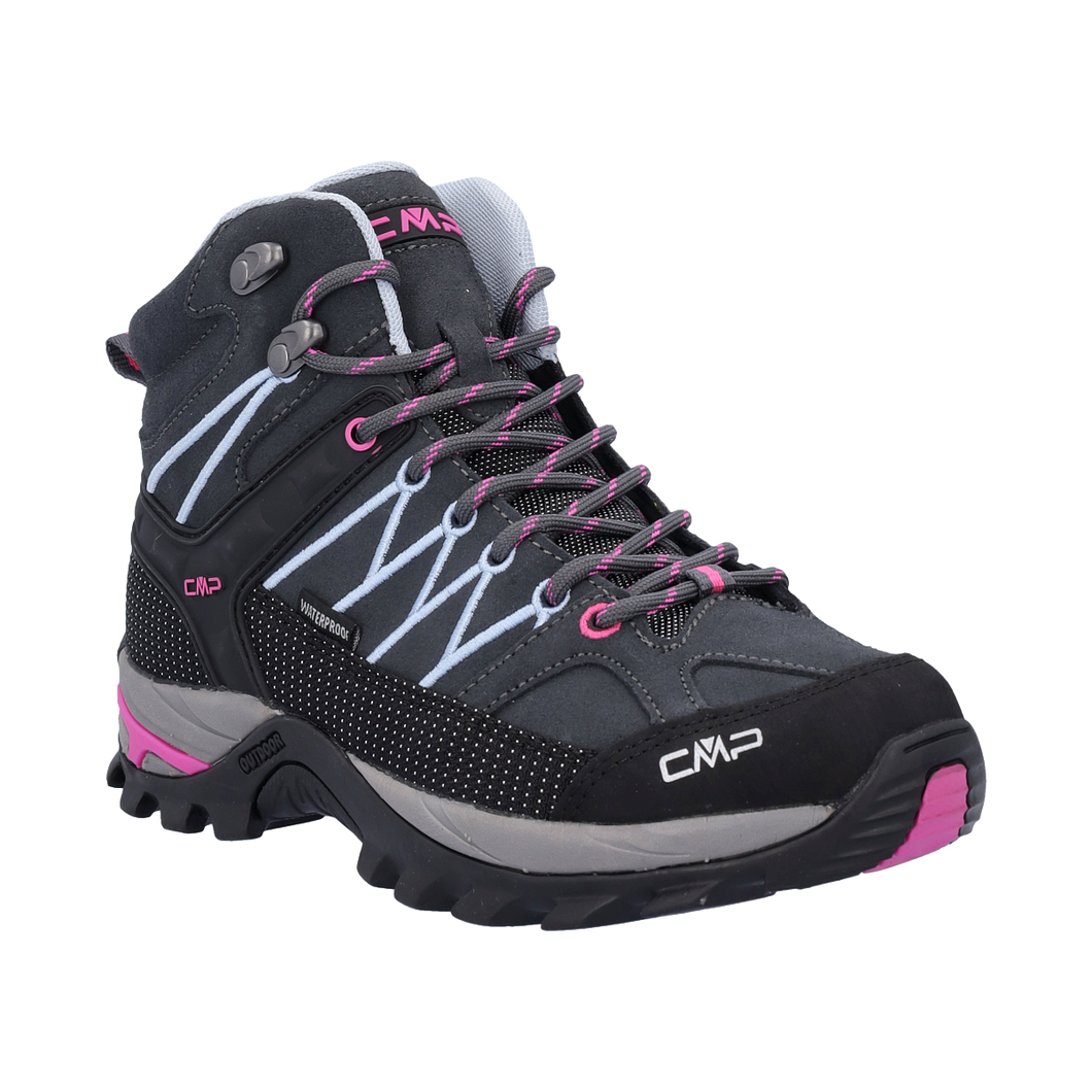 CMP Women's Rigel Waterproof Mid Trail Boots (Titanio-Skyway)