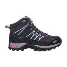 Load image into Gallery viewer, CMP Women&#39;s Rigel Waterproof Mid Trail Boots (Titanio-Skyway)
