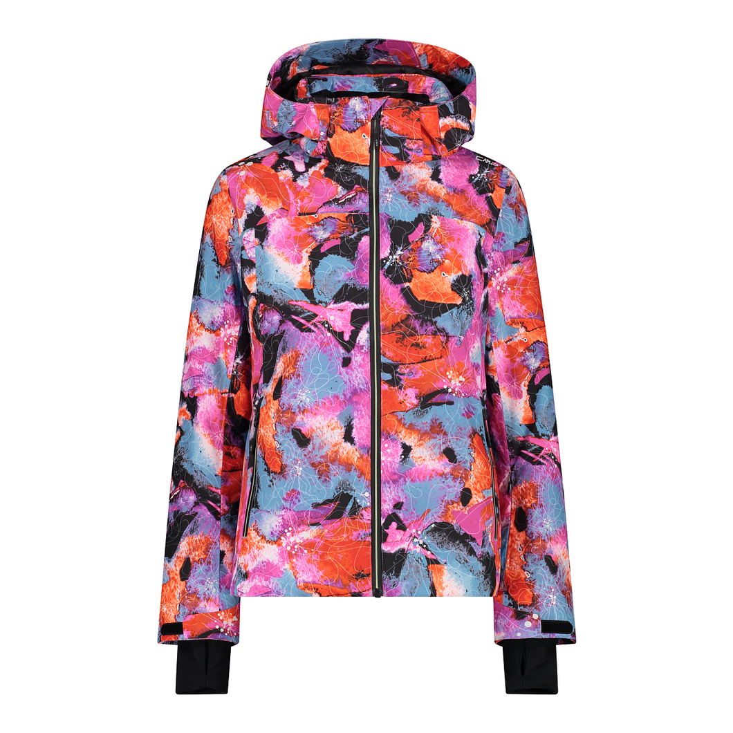 CMP Women's Twill Hooded Waterproof Insulated Ski Jacket (Multicolour)