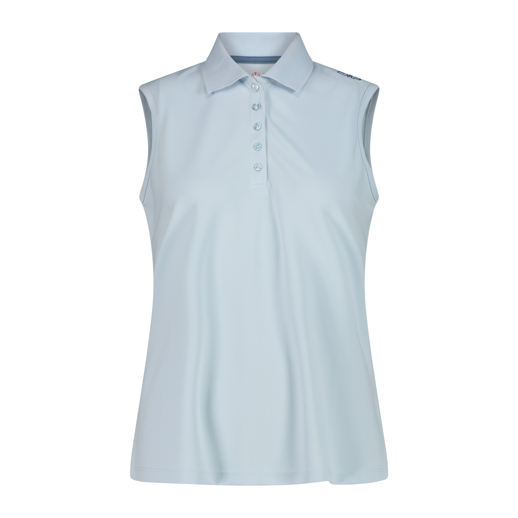 CMP Women's Sleeveless Technical Polo Shirt (Sky Blue)