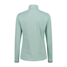 Load image into Gallery viewer, CMP Women&#39;s Softech Mountain Print Half Zip Technical Top (Jade)
