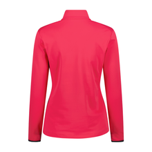 Load image into Gallery viewer, CMP Women&#39;s Softech Mountain Print Half Zip Technical Top (Red Carminio)
