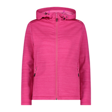 Load image into Gallery viewer, CMP Women&#39;s Stretch Performance Full Zip Hooded Fleece (Festival)
