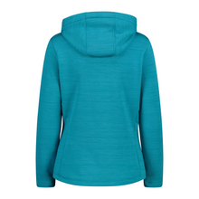 Load image into Gallery viewer, CMP Women&#39;s Stretch Performance Hooded Full Zip Fleece (Tiffany Mel)
