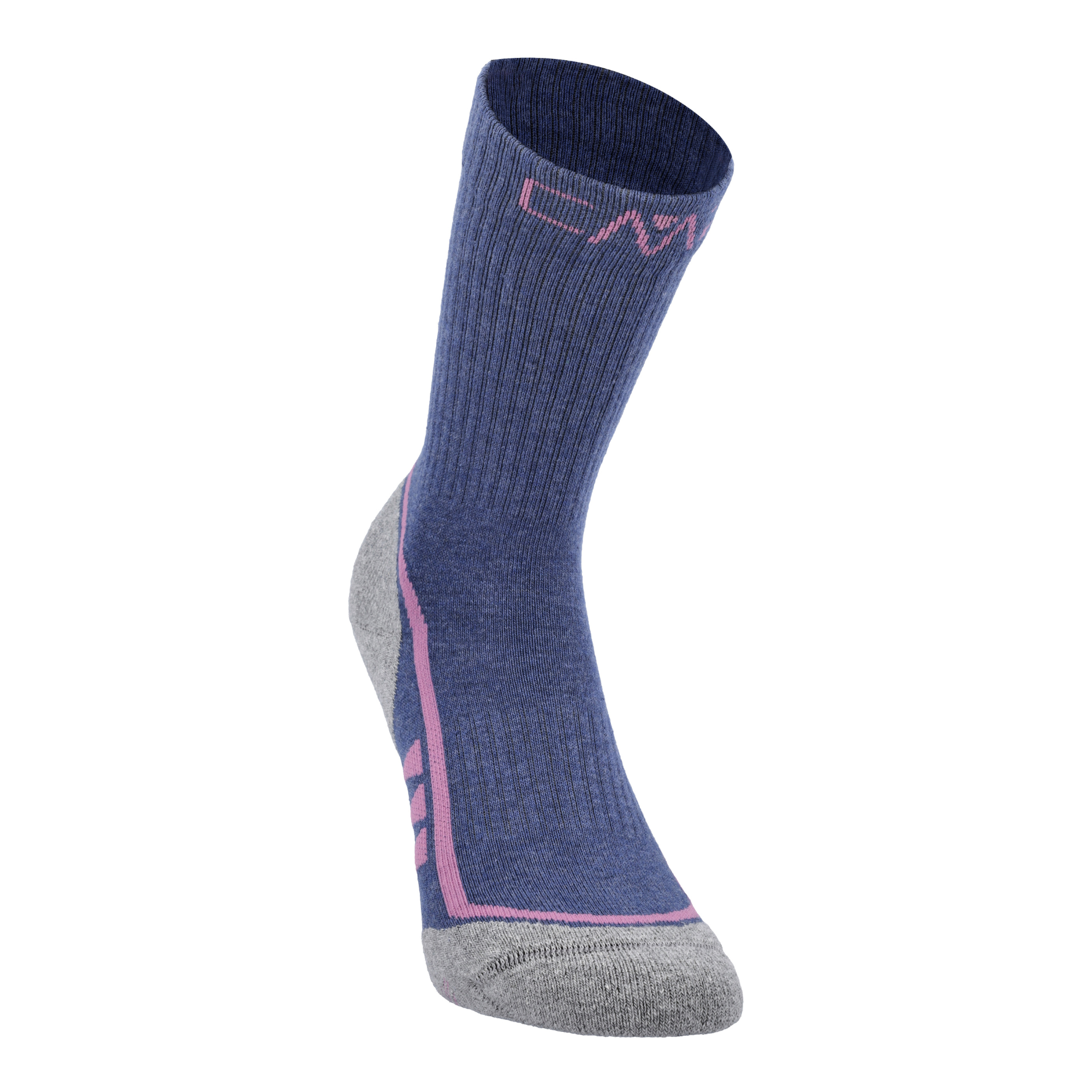 CMP Women's Supersoft 50 Mid Length Hiking Socks Blue Fuxia 14MR 3I19866