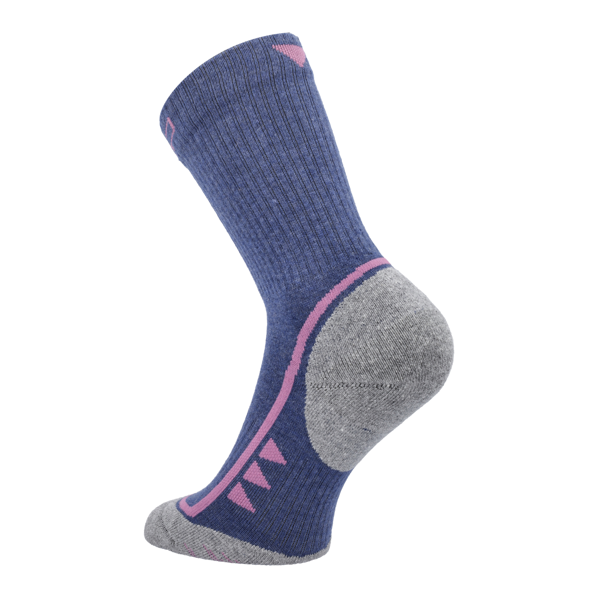 CMP Women's Supersoft 50 Mid Length Hiking Socks Blue Fuxia 14MR 3I19866