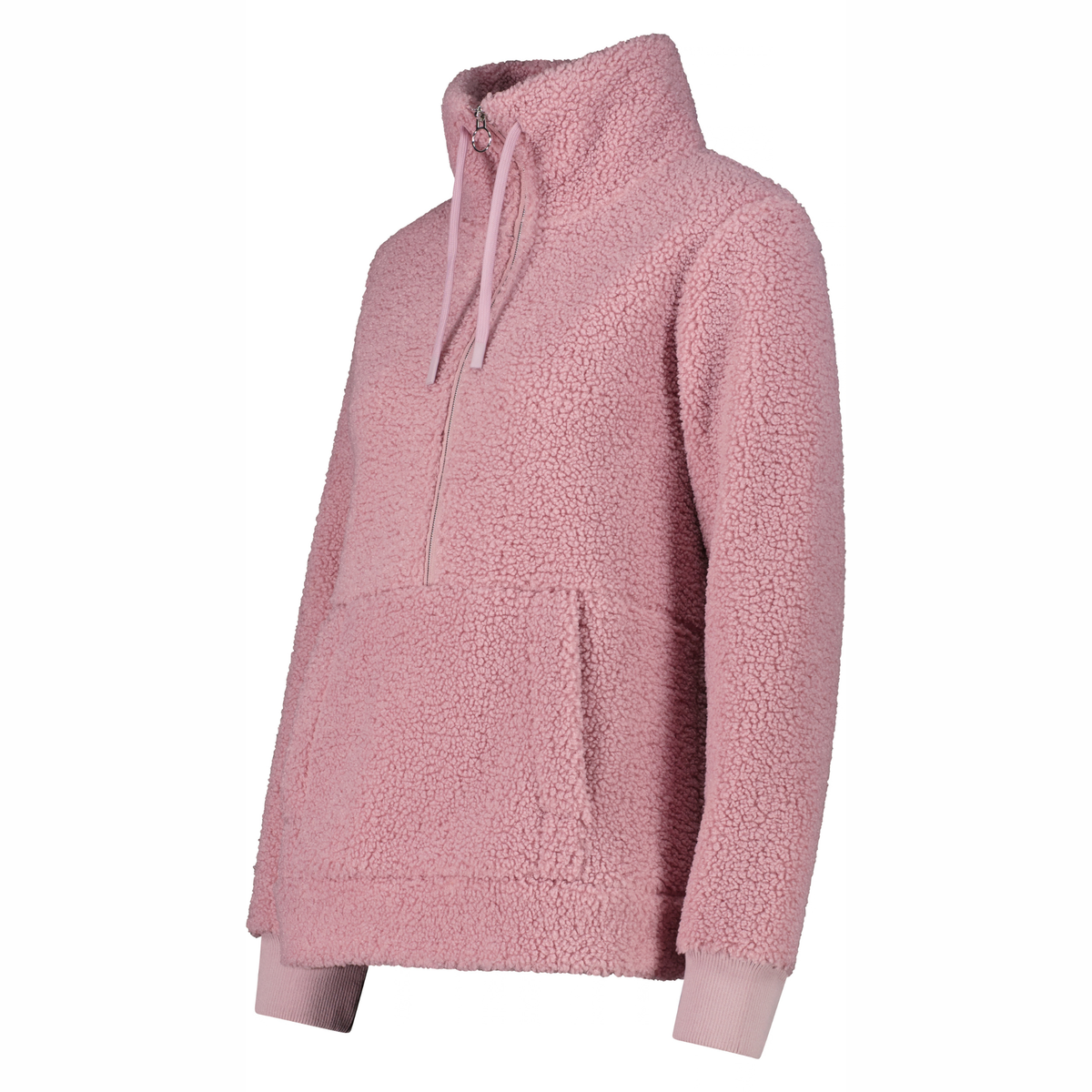 CMP Women's Teddy Half Zip Fleece Top Blush B648 32P3806