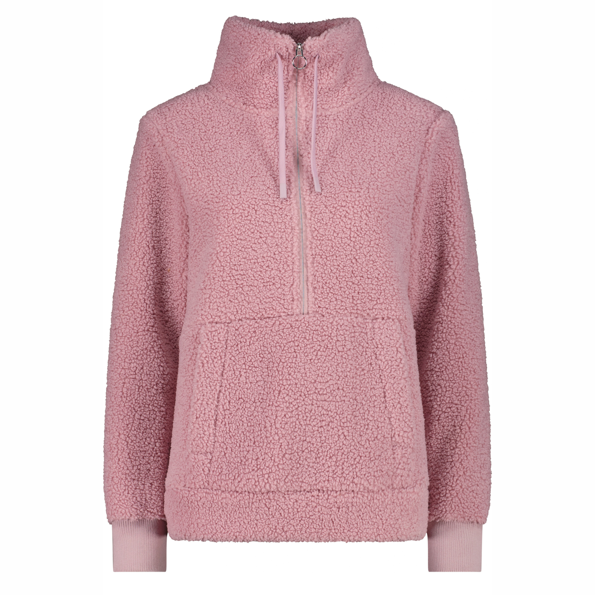 CMP Women's Teddy Half Zip Fleece Top Blush B648 32P3806