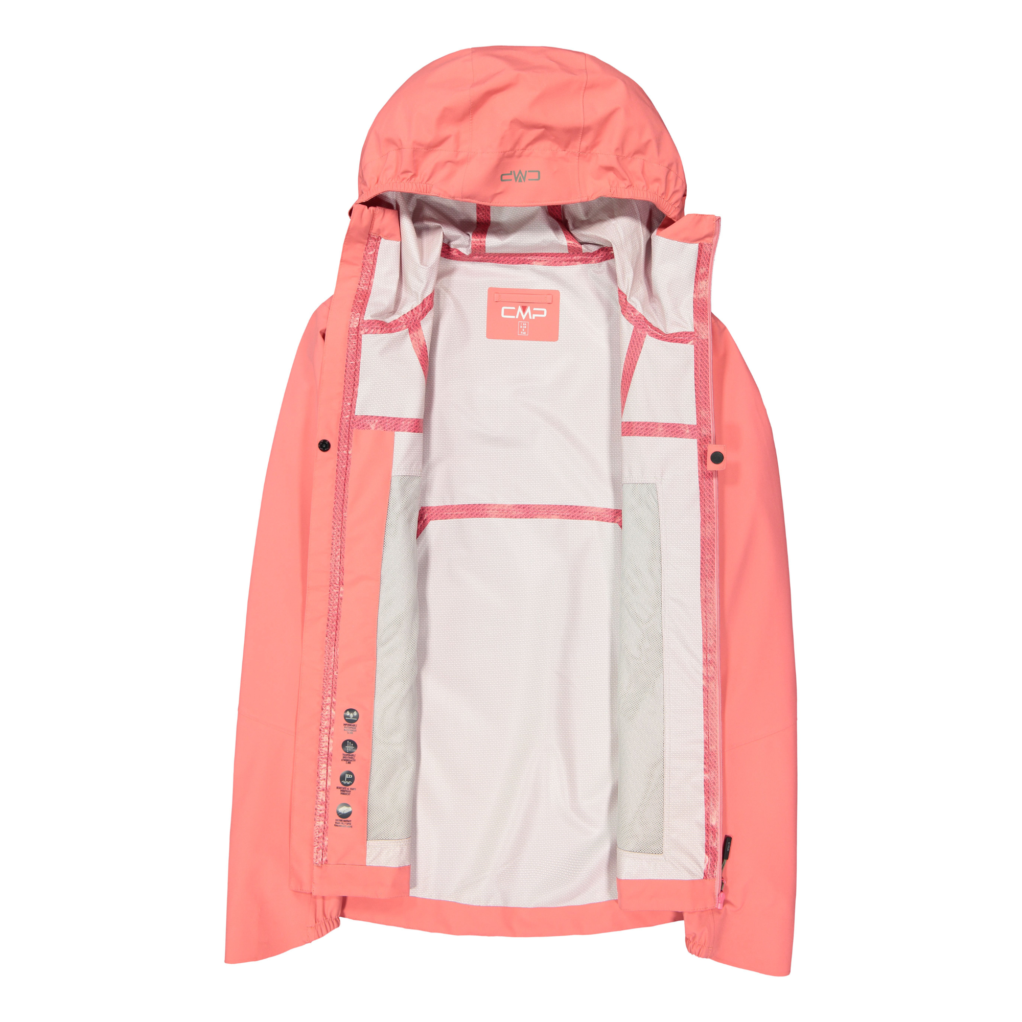 CMP Women's Unlimitech 2.5L Waterproof Jacket (Coral)