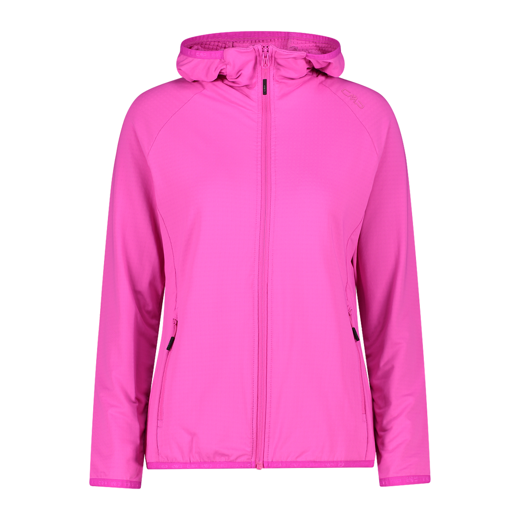 CMP Women's Unlimitech Grid Tech Stretch Hooded Fleece (Festival)