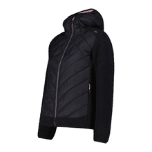 Load image into Gallery viewer, CMP Women&#39;s Unlimitech Fleece Hybrid Hooded Jacket (Anthracite)
