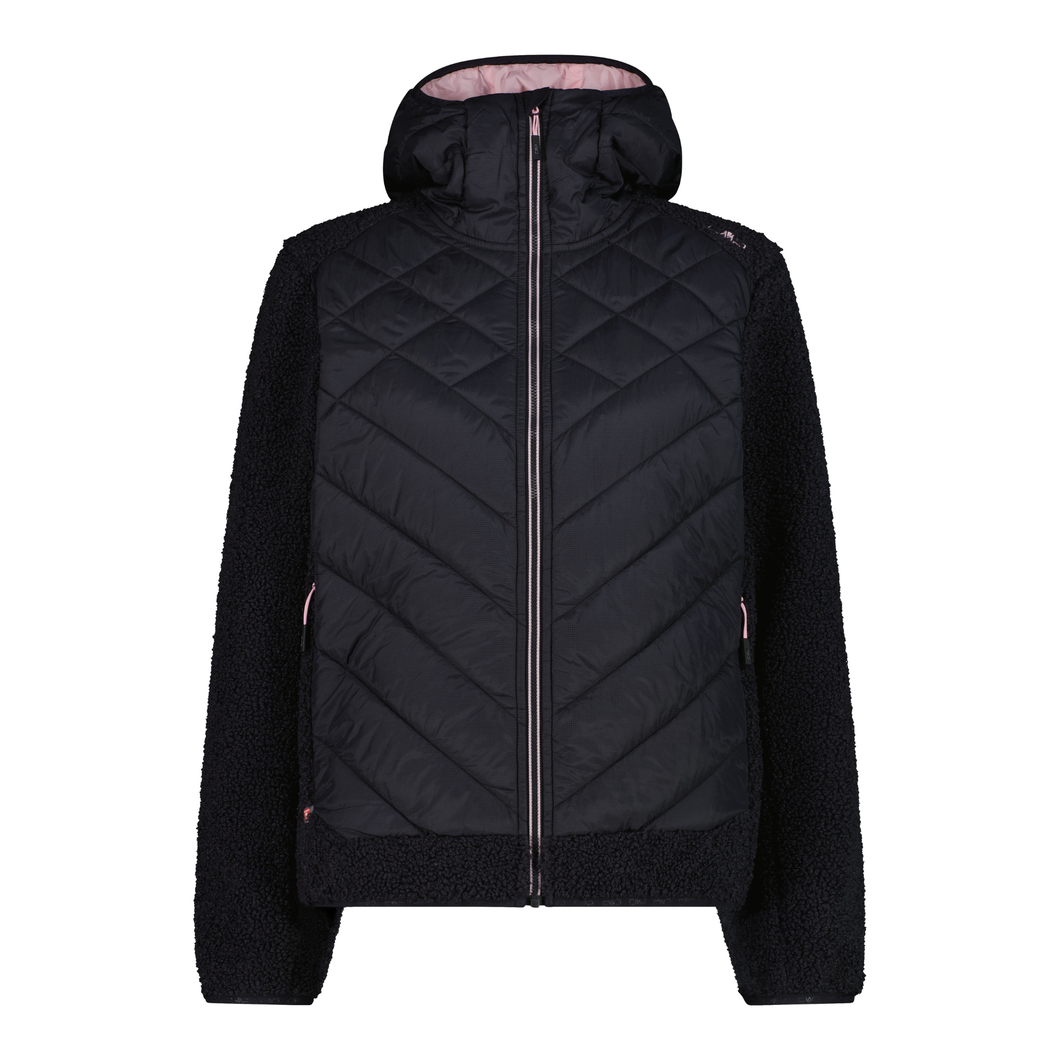 CMP Women's Unlimitech Fleece Hybrid Hooded Jacket (Anthracite)