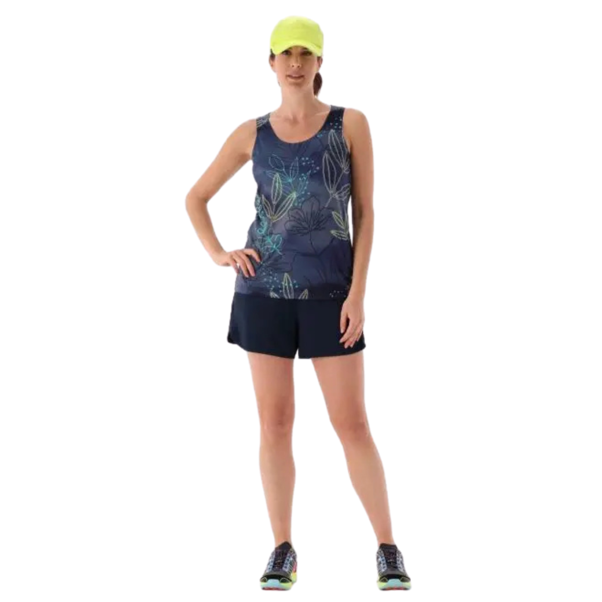 CMP Women's Unlimitech Trail Running 2-in-1 Shorts (3in)(Black/Blue)