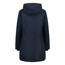 Load image into Gallery viewer, CMP Women&#39;s Waterproof Insulated Hooded Parka (Black/Blue)
