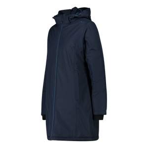 CMP Women's Waterproof Insulated Hooded Parka (Black/Blue)