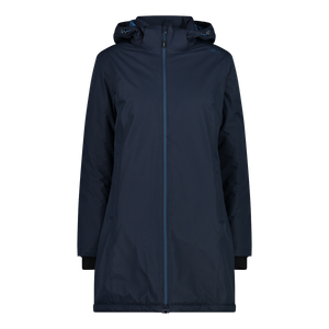 CMP Women's Waterproof Insulated Hooded Parka (Black/Blue)