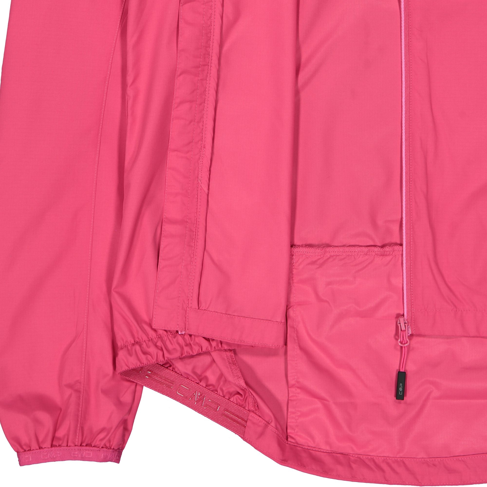CMP Women's Windproof Cycling Jacket with Detachable Sleeves Magenta B807 32C6136